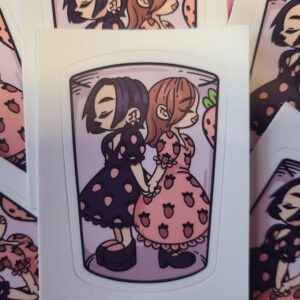 Nana Strawberry Girls Sticker